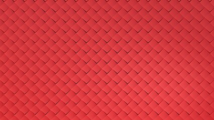 red skin facade design wallpaper and Modern wall decorative of grid flat texture, 3d rendering backdrop 01