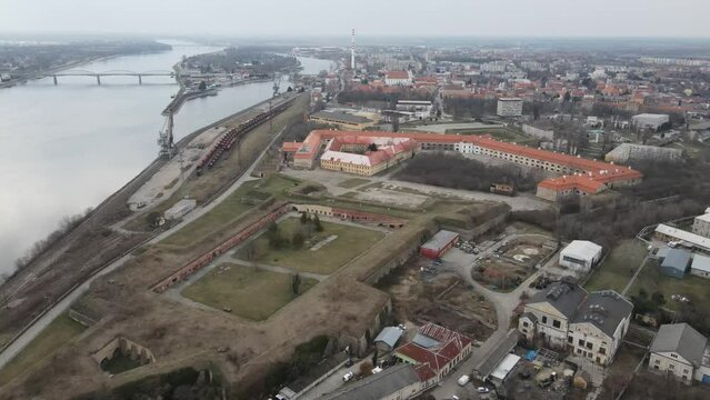 Old fort in the city of Komarno