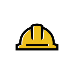 Hard Hat Logo Design Template Inspiration, Vector Illustration.