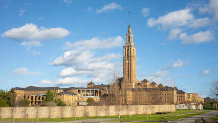 Labor Gijón, Asturias, Spain. Old Labor University of Gijón. Famous tourist place of Gijón.