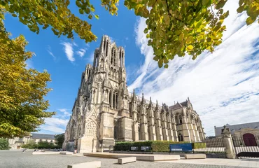 Fotobehang Cathedral of Reims, France © robertdering