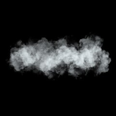 smoke clouds on black background
