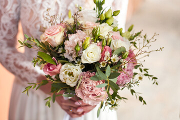 Bride's wedding bouquet