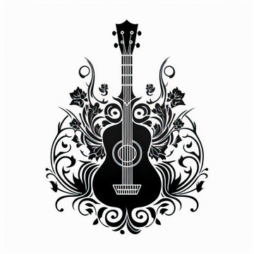 Tattoo uploaded by Sean Smith • Guitar and rose • Tattoodo
