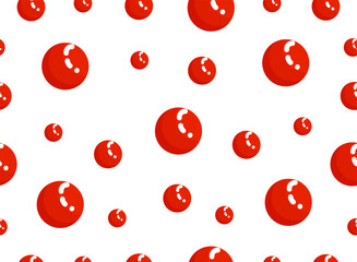 Seamless red ball pattern