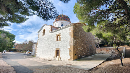 Fototapeta premium Ermita del Remei-Sierra del Montsià-Alcanar-Ulldecona-Tarragona-Catalunya-Spain