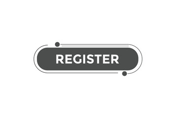 Register button web banner templates. Vector Illustration
