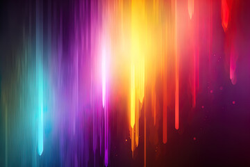 For an overlay, an abstract multicolor leak shine background. Light seeps gathering. Generative AI