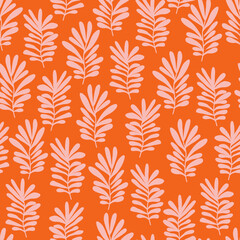 Vector seamless pattern with brunches