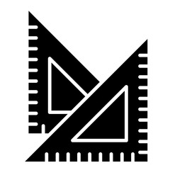 ruler triangle icon