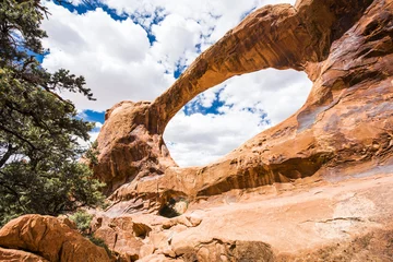 Schilderijen op glas  Double O Arch in Arches National Park in the USA © Fyle