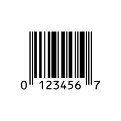 UPC-E barcode isolated PNG