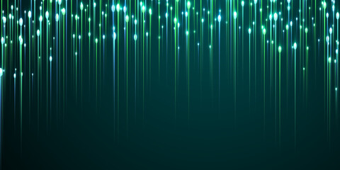 Upward vertical line beams fiber optics vector.