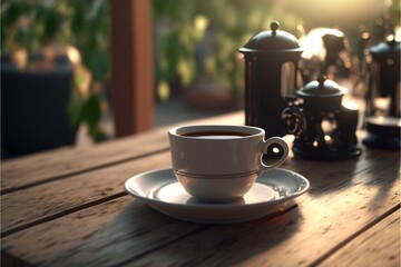 Fototapeta premium Digital illustration about coffee associations.
