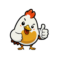 Rooster Chicken Cartoon Mascot
