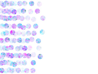 Holographic foil confetti scatter vector illustration. Delicate flickering spangle particles party decoration top view. New Year confetti placer twinkling texture.
