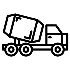 cement mixer icon