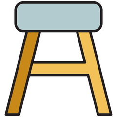 Stool Icon Illustration
