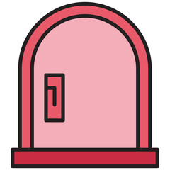 Door Icon Illustration
