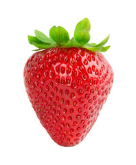 Strawberry fruit isolated on transparent background. PNG format	
