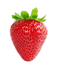 Tuinposter Strawberry fruit isolated on transparent background. PNG format   © seralex