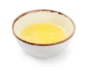 Bowl of egg whites isolated.