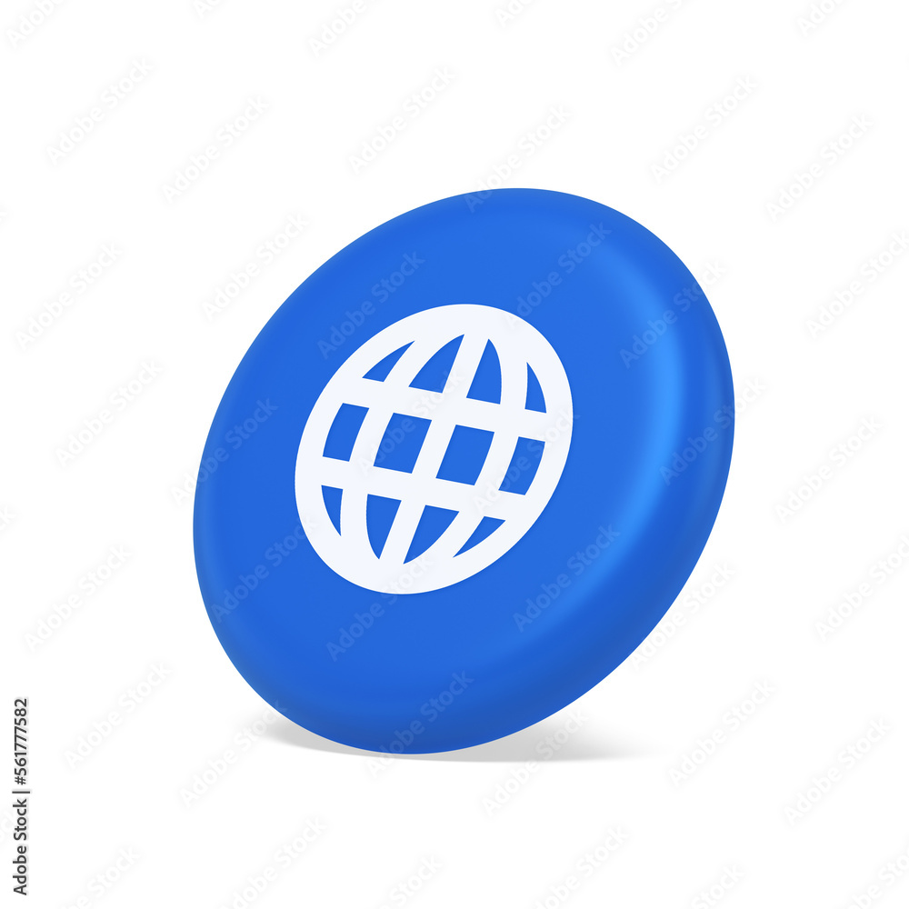 Poster internet connection global browsing information button cyberspace data search 3d side view icon