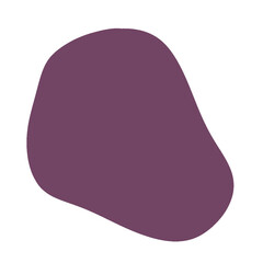 Abstract stain of pastel purple colors. Rough edges. Curve shape. Hand drawn. Isolated on a white background.