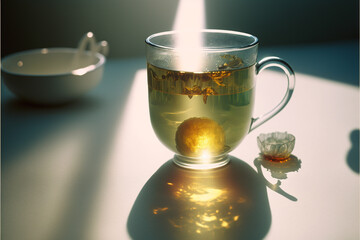 ガラスのティーカップに入ったお茶, Generative AI