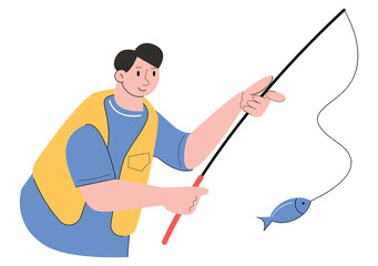 character people fishing