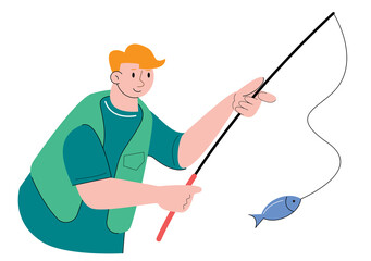 character people fishing