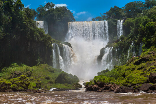The Iguazu waterfalls on the Argentinian side