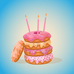 donut cake