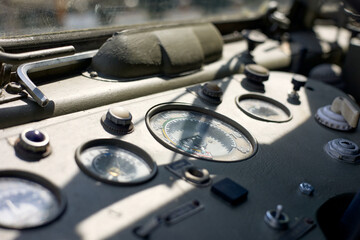 Antique car dashboard