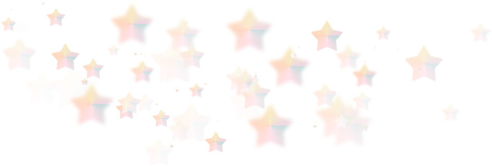 Confetti stars pink rainbow hologram