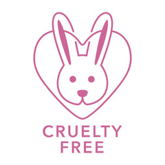 Cruelty free - heart shaped stamp for labeling