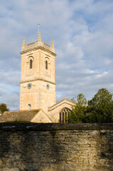 Fototapeta na wymiar St. Mary's Church in Woodstock, Oxfordshire