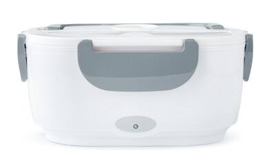 Plastic food container isolated on white background