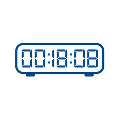 Digital, clock, led icon vector image. Can also be used for home electronics and appliances. Suitable for mobile apps, web apps and print media.