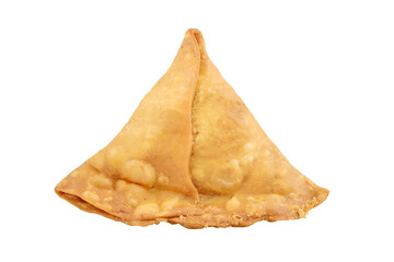 Samosa isolated on white background with clipping path