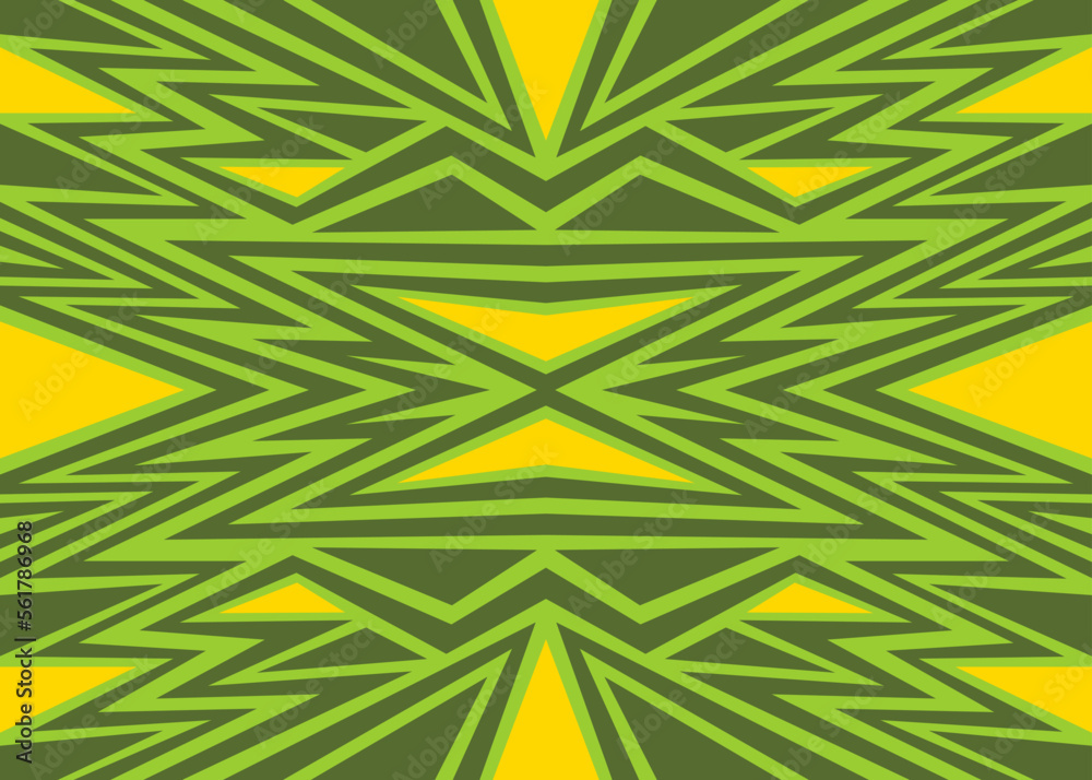 Aufkleber abstract background with colorful triangle and zigzag lines pattern. mosaic tile pattern