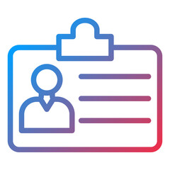Id Card Icon Style