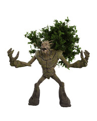 Fantasy tree monster mythical fairytale creature of the forest. 3D rendering isolated. © IG Digital Arts