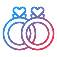 Wedding Ring Icon Style