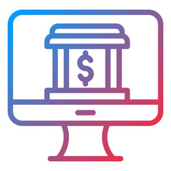 Online Banking Icon Style