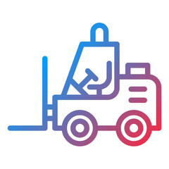Forklift Icon Style