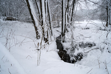 Winter with lots of snow in Bavaria is beautiful