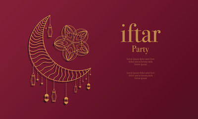 ramadan kareem background banner vector set with luxury ornament ramadan eid mubarak background