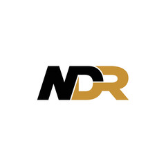 NDR letter monogram logo design vector
