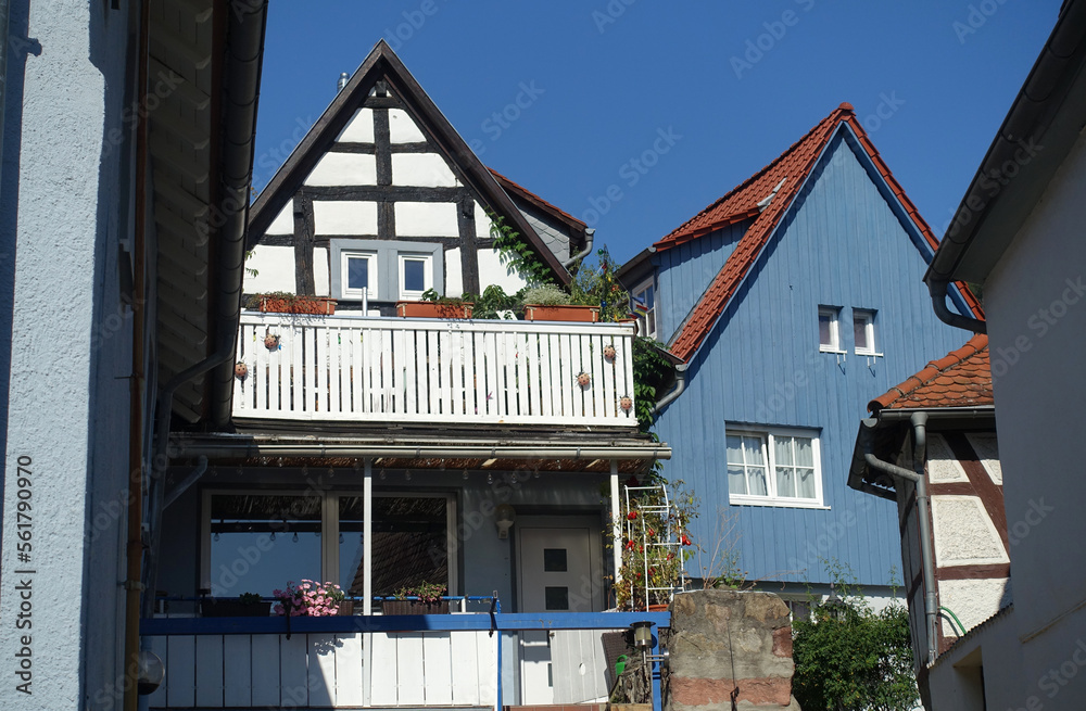 Canvas Prints Haeuser in Zwingenberg